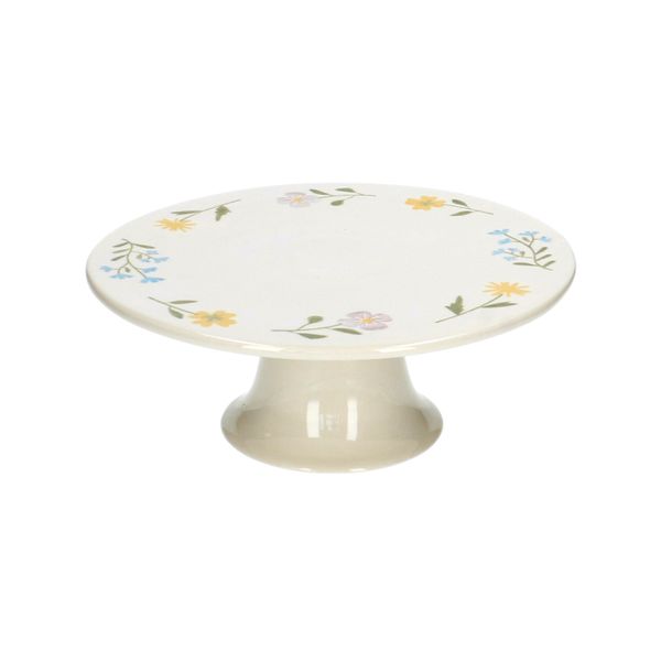 Plat à tarte, grès, fleurs sauvages, Ø 25 cm x 9,5 cm Plat à tarte, grès, fleurs sauvages, Ø 25 cm x 9,5 cm