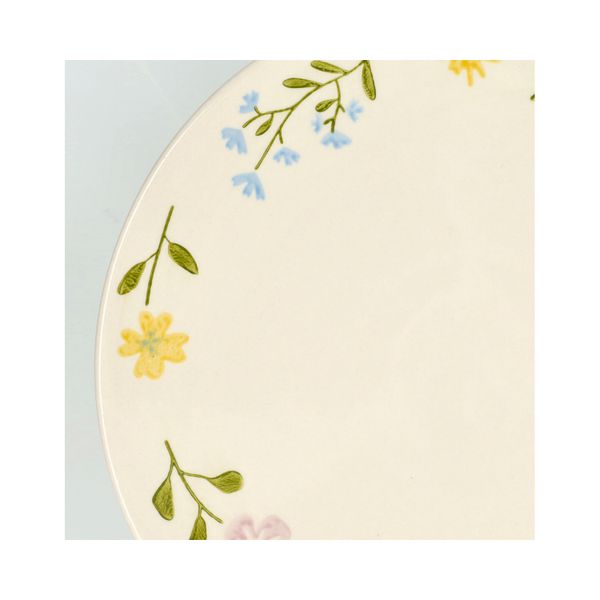 Plat à tarte, grès, fleurs sauvages, Ø 25 cm x 9,5 cm