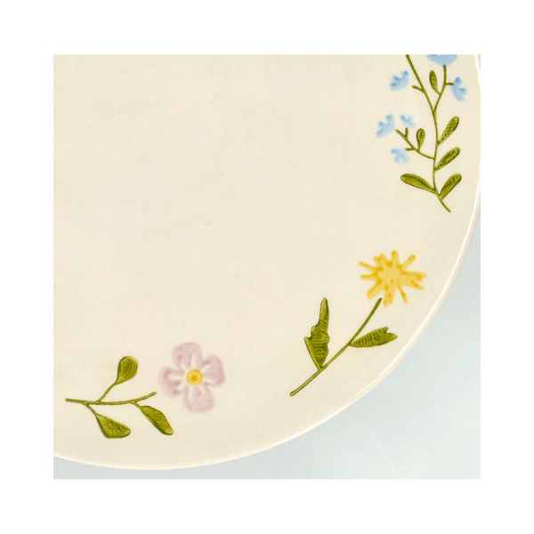 Plat à tarte, grès, fleurs sauvages, Ø 25 cm x 9,5 cm