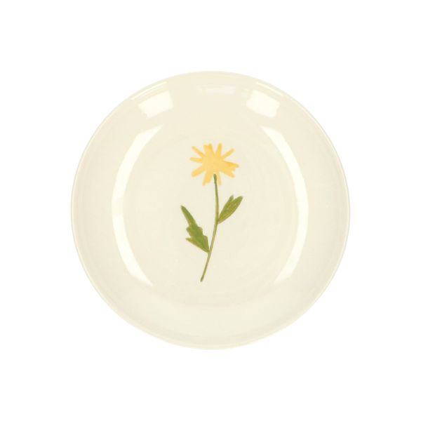 Gebaksbordje, steengoed, paardenbloem, Ø 16 cm Gebaksbordje, steengoed, paardenbloem, Ø 16 cm