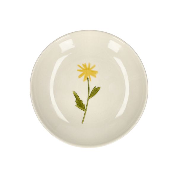 Gebaksbordje, steengoed, paardenbloem,Ø 16 cm