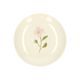 Pastry plate, stoneware, pink flower, Ø 16 cm