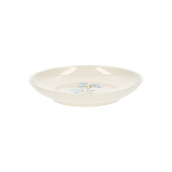 Assiette à dessert/gâteau, grès, fleur bleue, Ø 16 cm Assiette à dessert/gâteau, grès, fleur bleue, Ø 16 cm