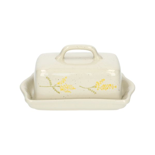 Botervloot, steengoed, mimosa, 18,5 x 13,5 cm Botervloot, steengoed, mimosa, 18,5 x 13,5 cm