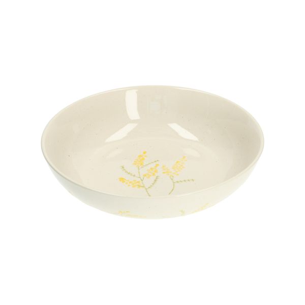 Plat de service, grès, mimosa, Ø 27,5 cm Plat de service, grès, mimosa, Ø 27,5 cm