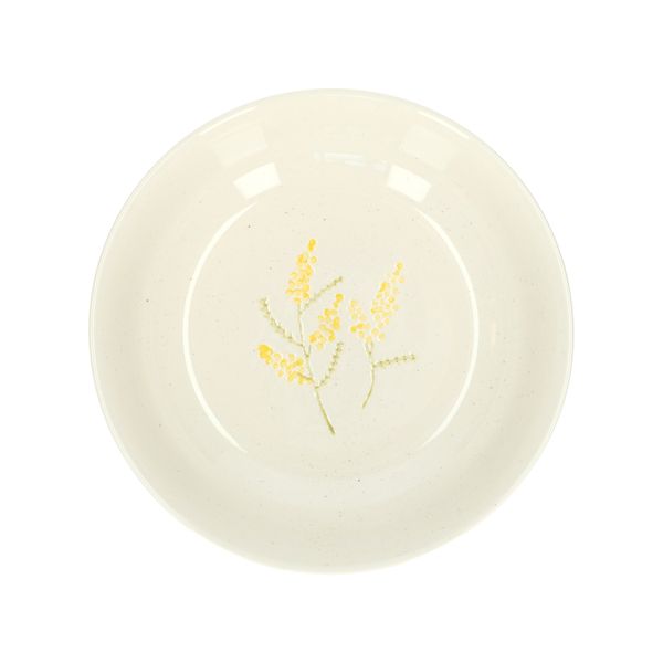 Plat de service, grès, mimosa, Ø 27,5 cm Plat de service, grès, mimosa, Ø 27,5 cm