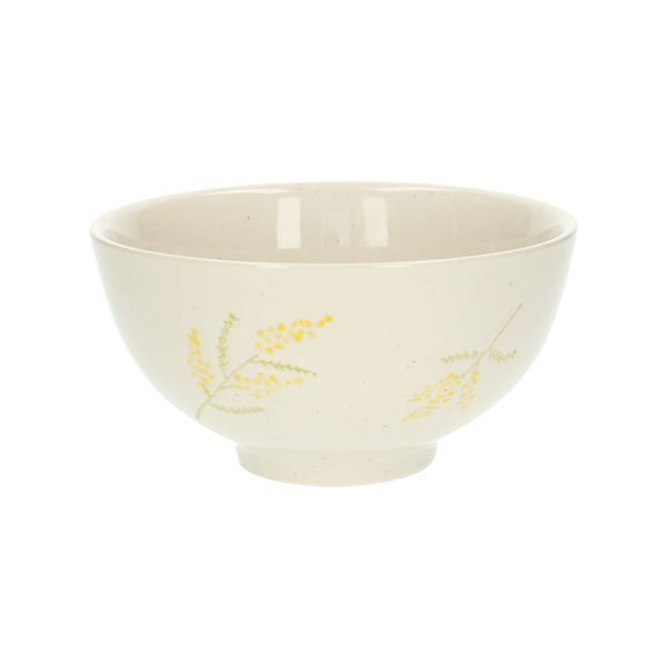 Kom, steengoed, mimosa,Ø 15,5 x 8 cm