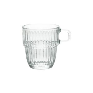 Verre résistant à la chaleur avec anse, rainuré, 140 ml Verre résistant à la chaleur avec anse, rainuré, 140 ml