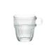 Verre résistant à la chaleur avec anse, rainuré, 140 ml Verre résistant à la chaleur avec anse, rainuré, 140 ml