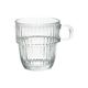 Ribbed, heatproof glass with a handle, 190 ml