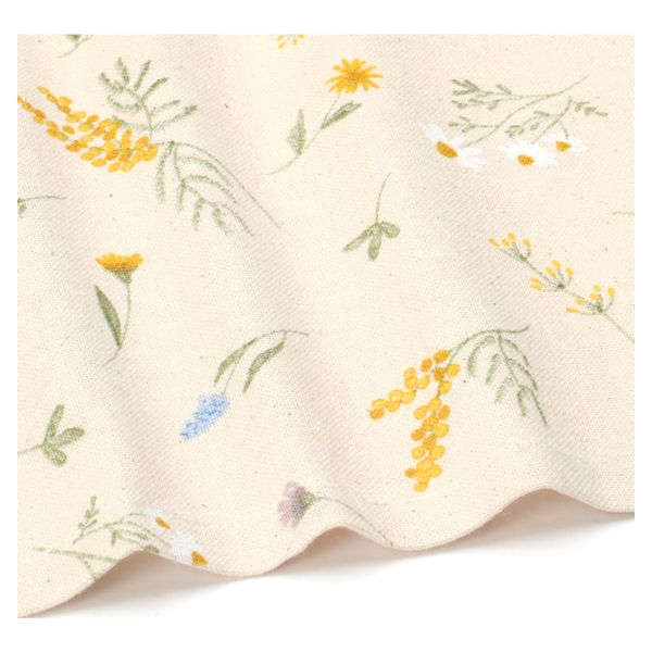 GOTS organic cotton mimosa motif napkin, 40 x 40 cm