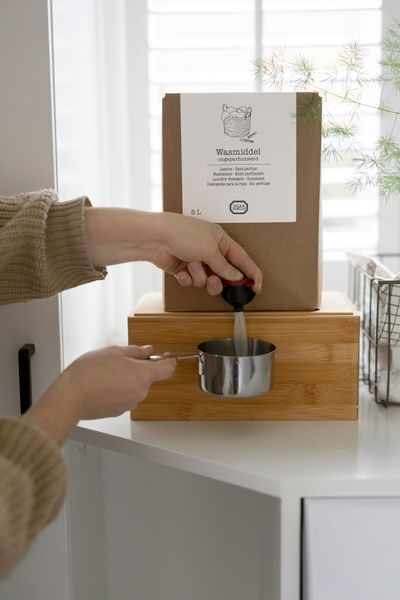 Wasmiddel, bag in box, 5 liter Wasmiddel, bag in box, 5 liter