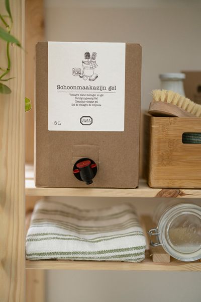 Schoonmaakazijn gel, bag in box, 5 liter Schoonmaakazijn gel, bag in box, 5 liter