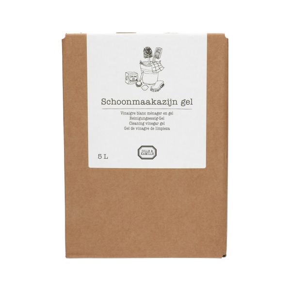 Schoonmaakazijn gel, bag in box, 5 liter