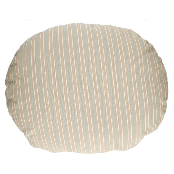 Cushion for dog basket, GOTS organic cotton, striped, 80 x 60 cm