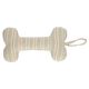 Textile bone for dog, recycled cotton, striped