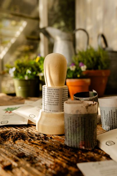 Holzstampfer f. Anzuchttöpfchen ø6,5x11cm