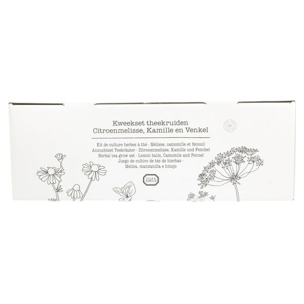 Kweekset theekruiden, biologisch, set van 3 potjes Kweekset theekruiden, biologisch, set van 3 potjes