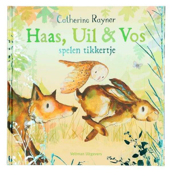 boek haas, uil & vos spelen tikkertje