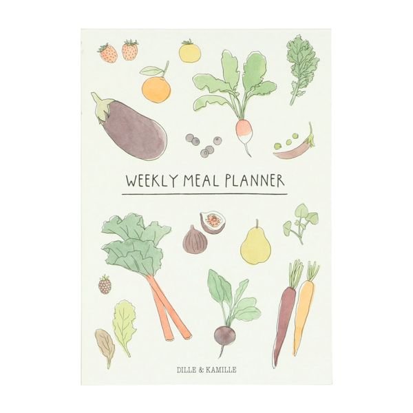 Menuplanner, fruit & groente, A5 Menuplanner, fruit & groente, A5