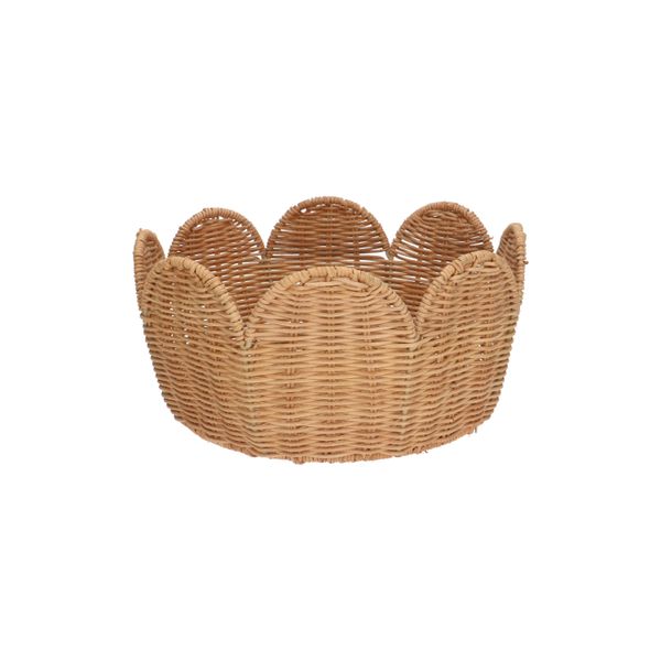 Mandje geschulpt, rattan, 25 cm Mandje geschulpt, rattan, 25 cm