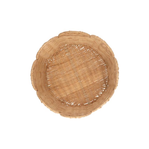 Mandje geschulpt, rattan, 25 cm