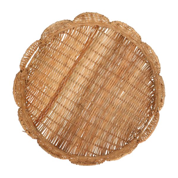 Dienblad, rattan, geschulpt, 40 cm