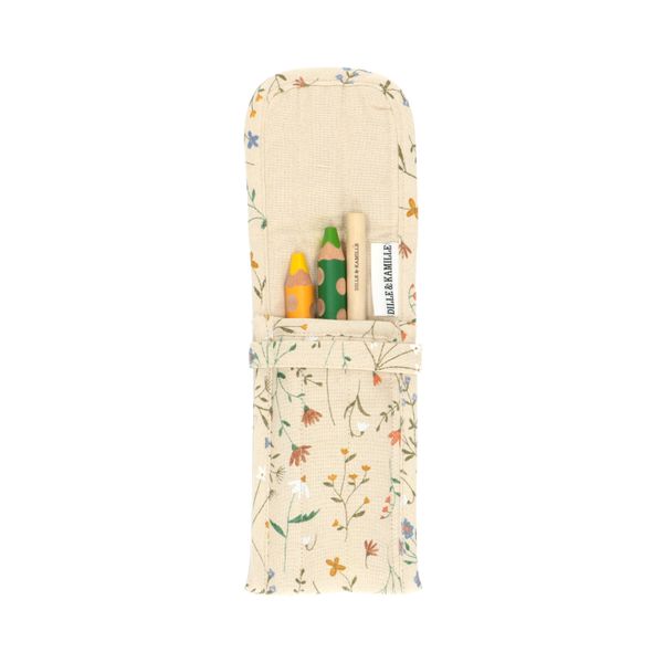Etui, GOTS Bio-Baumwolle, Feldblumen Etui, GOTS Bio-Baumwolle, Feldblumen