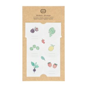 Stickers, groente en fruit, 6 vellen Stickers, groente en fruit, 6 vellen
