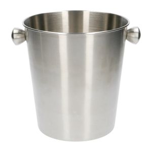 Stainless steel bottle cooler/ice bucket, 3 litres