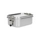Lunch box with silicone ring, stainless steel, 550 ml Lunch box with silicone ring, stainless steel, 550 ml