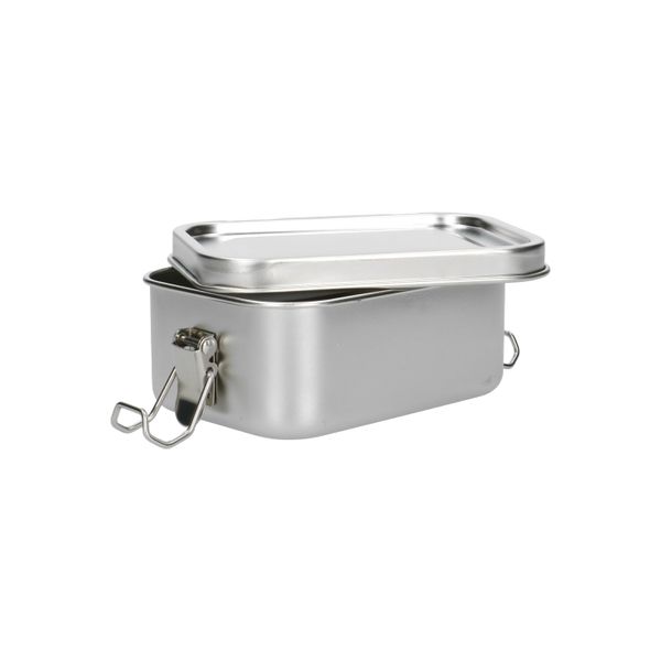 Lunch box with silicone ring, stainless steel, 550 ml Lunch box with silicone ring, stainless steel, 550 ml