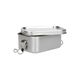 Lunch box with silicone ring, stainless steel, 550 ml Lunch box with silicone ring, stainless steel, 550 ml