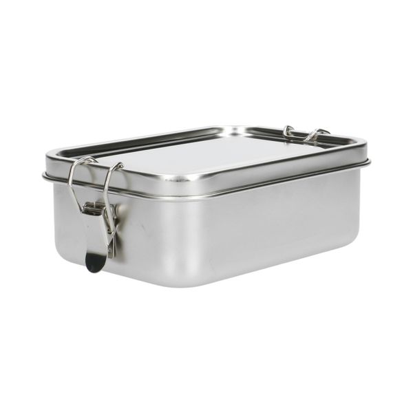 Lunchbox met siliconen ring, RVS, 850 ml