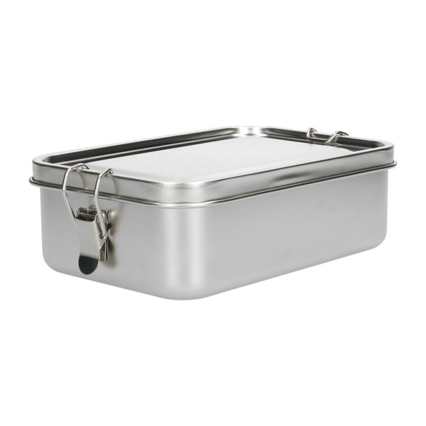 Lunchbox met siliconen ring, RVS, 1400 ml Lunchbox met siliconen ring, RVS, 1400 ml