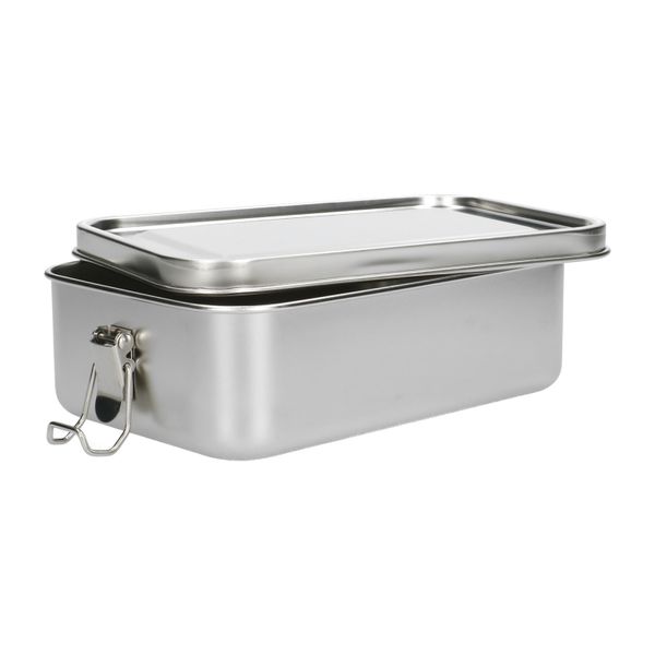 Lunchbox met siliconen ring, RVS, 1400 ml Lunchbox met siliconen ring, RVS, 1400 ml