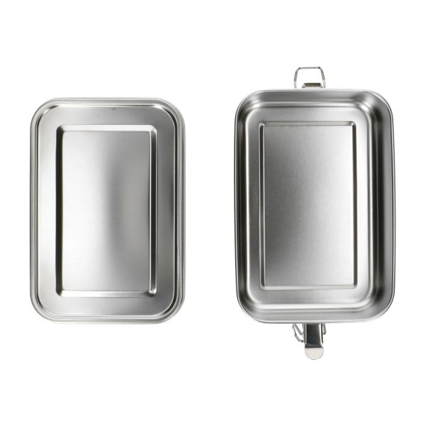 Lunchbox met siliconen ring, RVS, 1400 ml Lunchbox met siliconen ring, RVS, 1400 ml
