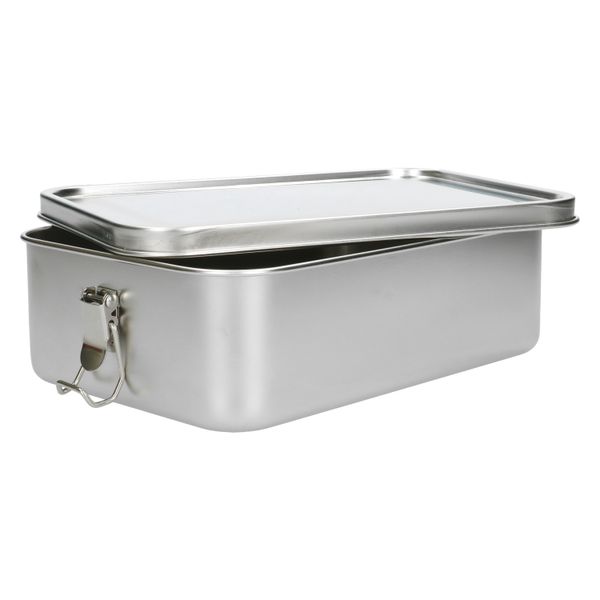 Lunchbox met siliconen ring, RVS, 2400 ml Lunchbox met siliconen ring, RVS, 2400 ml