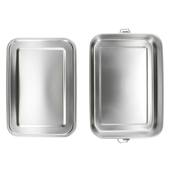 Lunchbox met siliconen ring, RVS, 2400 ml Lunchbox met siliconen ring, RVS, 2400 ml