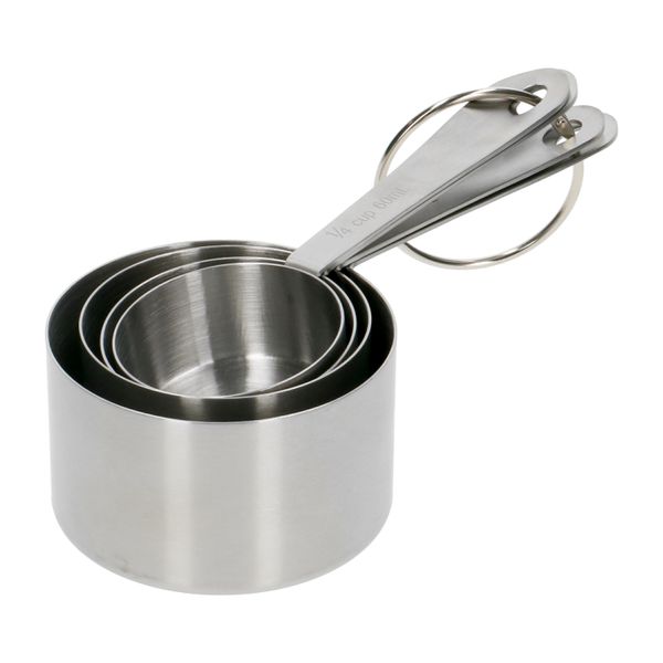 maatpannetjes set/4 rvs