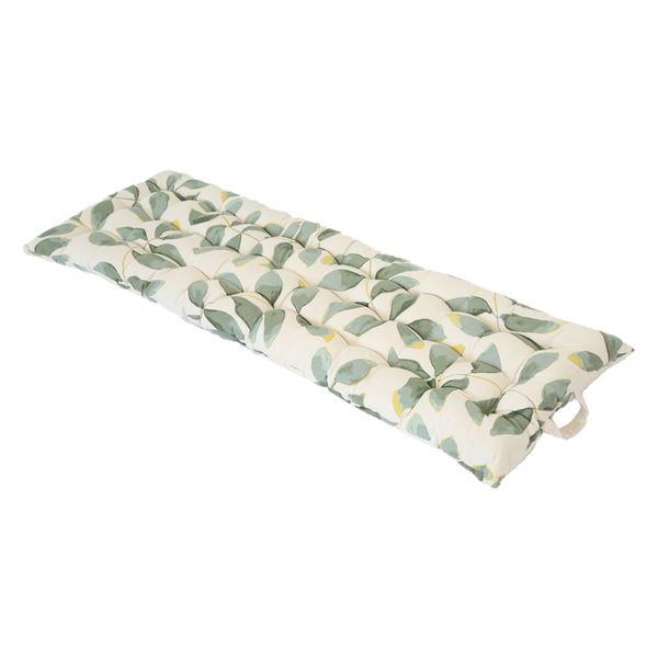 Bankkussen, GOTS bio-katoen, silhouet blad, 140 x 50 cm