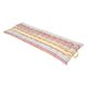 Matelas de banc, coton bio GOTS, rayures estivales, 140 x 50 cm Matelas de banc, coton bio GOTS, rayures estivales, 140 x 50 cm