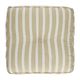 Zitmatras, GOTS bio-katoen, groen gestreept, 50 x 50 cm Zitmatras, GOTS bio-katoen, groen gestreept, 50 x 50 cm