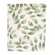 Table runner, GOTS organic cotton, leaf silhouette, 50 x 145 cm