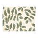 Placemat, GOTS organic cotton, leaf silhouette, 35 x 50 cm