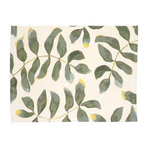 Placemat, GOTS bio-katoen, silhouet blad, 35 x 50 cm Placemat, GOTS bio-katoen, silhouet blad, 35 x 50 cm
