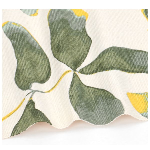 Placemat, GOTS organic cotton, leaf silhouette, 35 x 50 cm