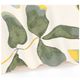 Placemat, GOTS organic cotton, leaf silhouette, 35 x 50 cm