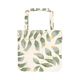 Bag, organic cotton, leaf silhouette