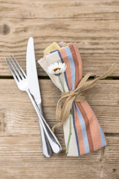 Serviette de table, coton bio GOTS, rayures, 40 x 40 cm Serviette de table, coton bio GOTS, rayures, 40 x 40 cm